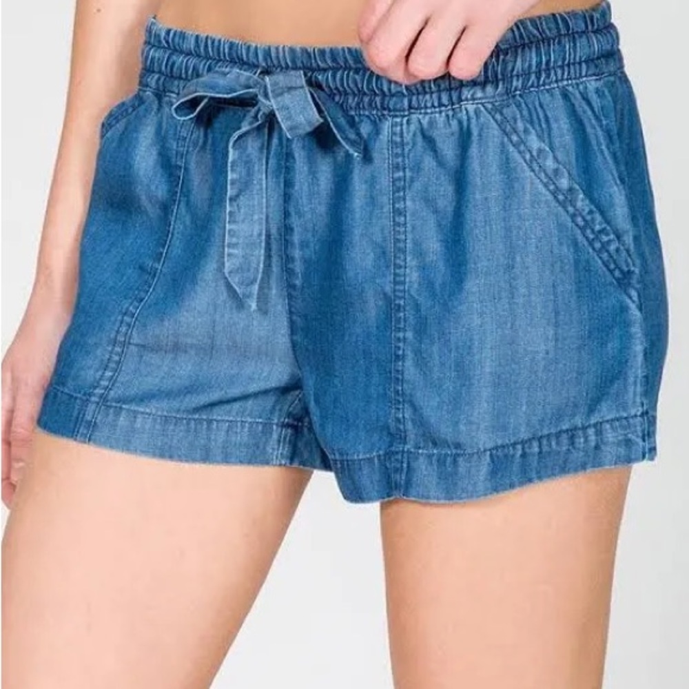 PJ Salvage Denim Drawstring Shorts